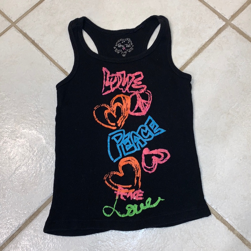 Pony Tails tank top. Little girls size 7/8
